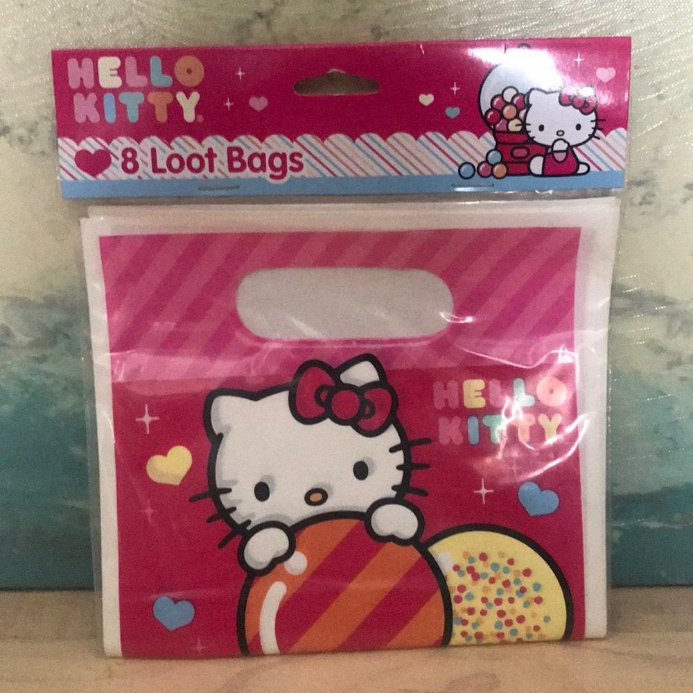HELLO KITTY loot goodie bags, 8 pack, NWT
